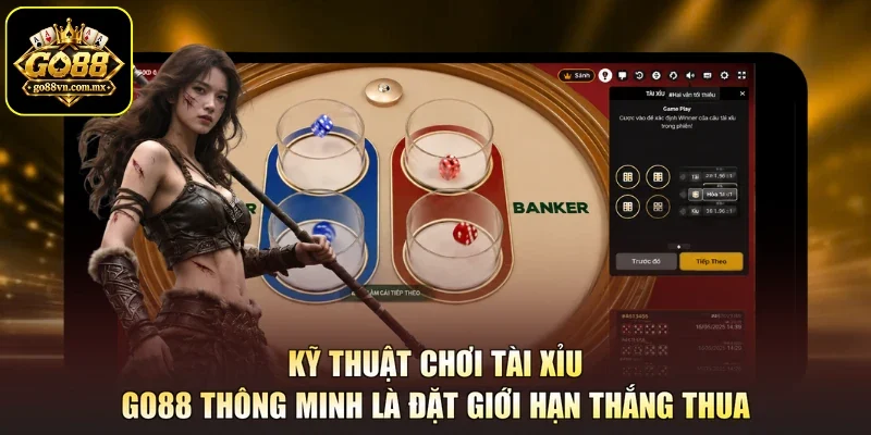 Kỹ thuật chơi Tài Xỉu GO88 thông minh là đặt giới hạn thắng thua