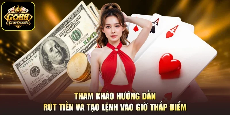 Tham khảo hướng dẫn rút tiền và tạo lệnh vào giờ thấp điểm